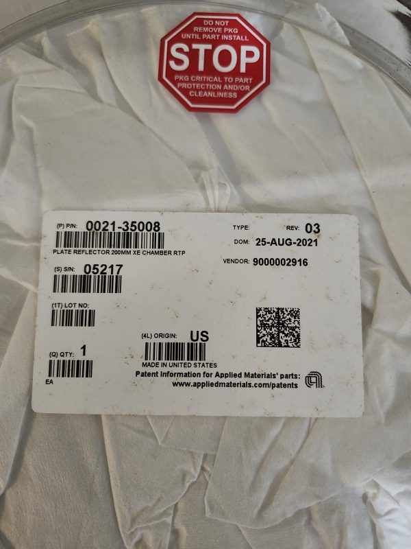 Applied Materials 0021-35008 Reflector Plate 200MM XE Chamber RTP - Image 3