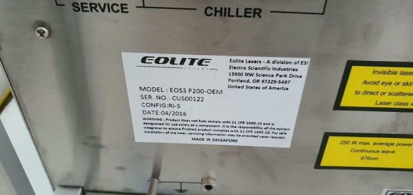 ESI EOLITE BOREAS FLEX-UV-OEM Laser + EOS3 P200-OEM