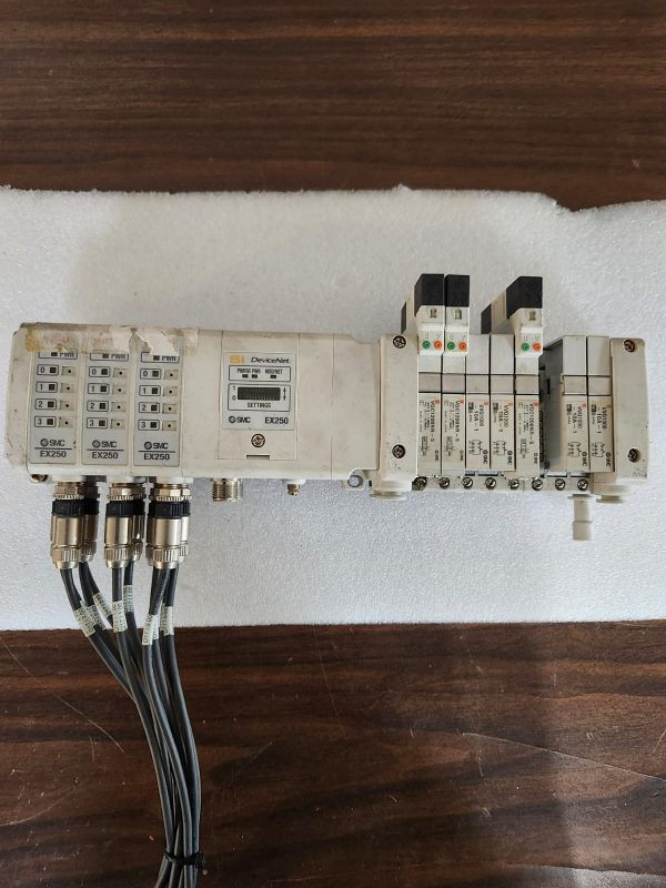 SMC EX250-SDN1 Solenoid Valve w/ EX250-IE3 x 3