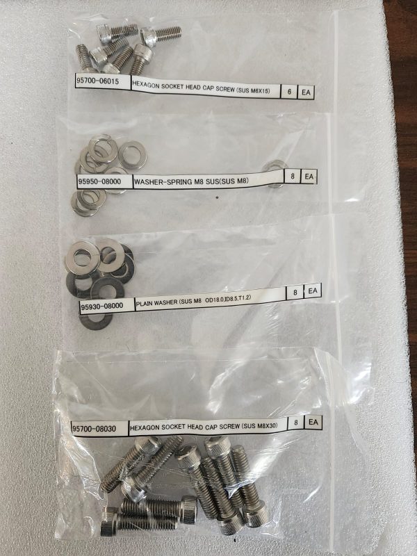 95700-06015 HEX SOCKET HEAD CAP SCREW (SUS M6X15 X 6 + SUS M8X30 x 8 + Washers)