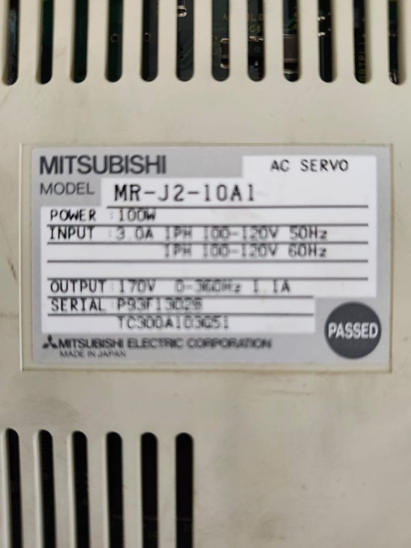 MITSUBISHI MR-J2-10A1 AC Servo Drive - Image 3
