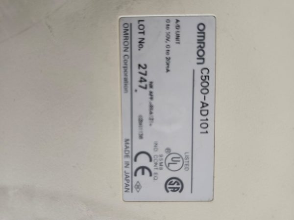 OMRON A/D UNIT C500-AD101 0-10V 0-20mA - Image 2