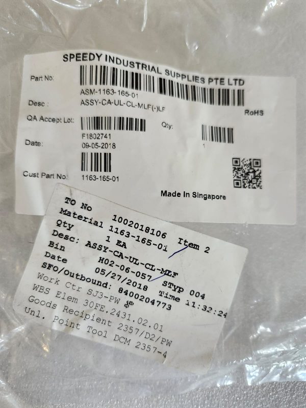 ASM 1163-165-01 Assy-CA-UL-CL-MLF - Image 2