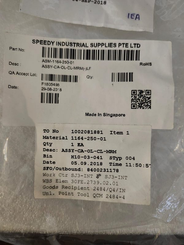 ASM 1164-250-01 ASSY-CA-OL-CL-MRM - Image 2