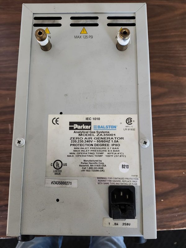 PARKER ZA35001 Zero Air Generator - Image 3