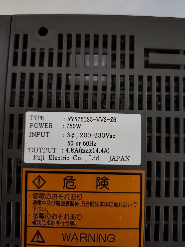 FUJI RYS751S3-VVS-Z6 SERVO DRIVE - Image 3