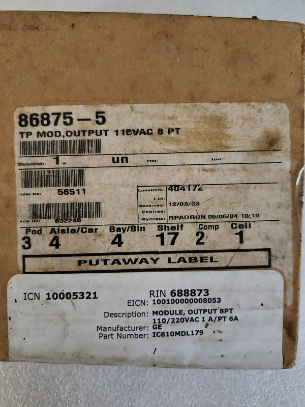 GE IC610MDL179 PLC MODULE - Image 4