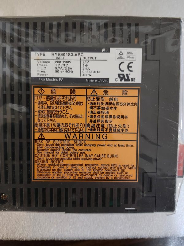 Fuji RYB401S3-VBC servo drive amplifier - Image 2