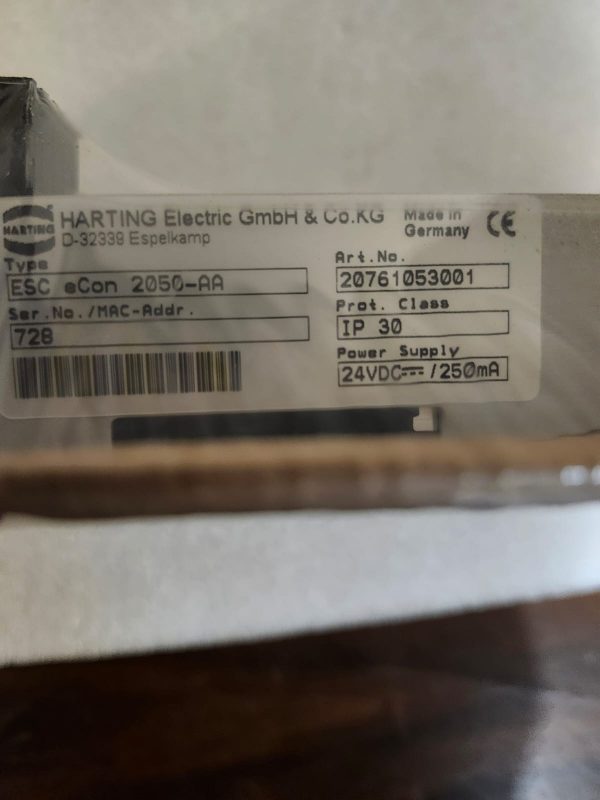 HARTING Ethernet Switch eCon 2050 AA 20761053001 5 Port - Image 2