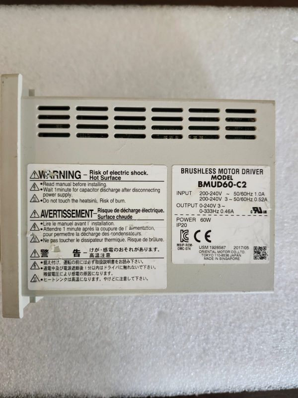ORIENTAL MOTOR BMUD60-C2 BRUSHLESS MOTOR DRIVER - Image 3