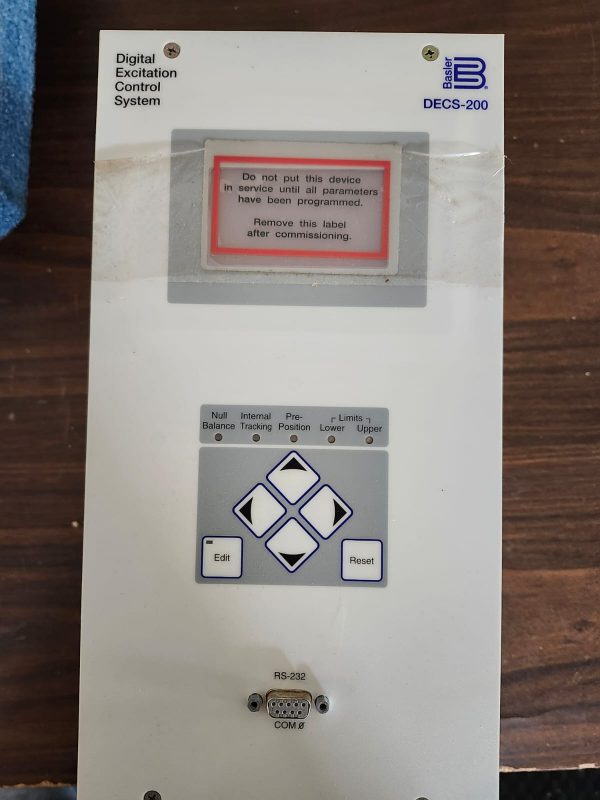 Basler voltage regulator DECS-200-1C Power supply