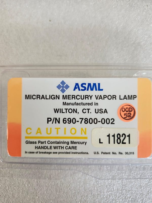 ASML 690-7800-002 Micralign Mercury Vapor Lamp - Image 2