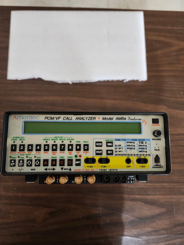Ameritec AM8e PCM/VF Call Analyzer features-9 7