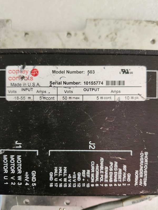 Copley Controls Servo Amplifier - 503 - Image 3