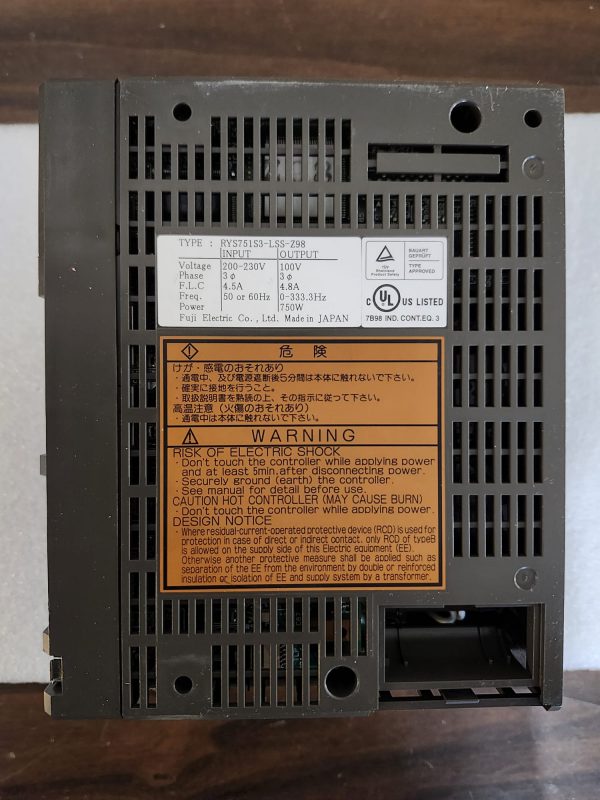 Fuji RYS751S3-LSS-Z98 Servo Drive - Image 3