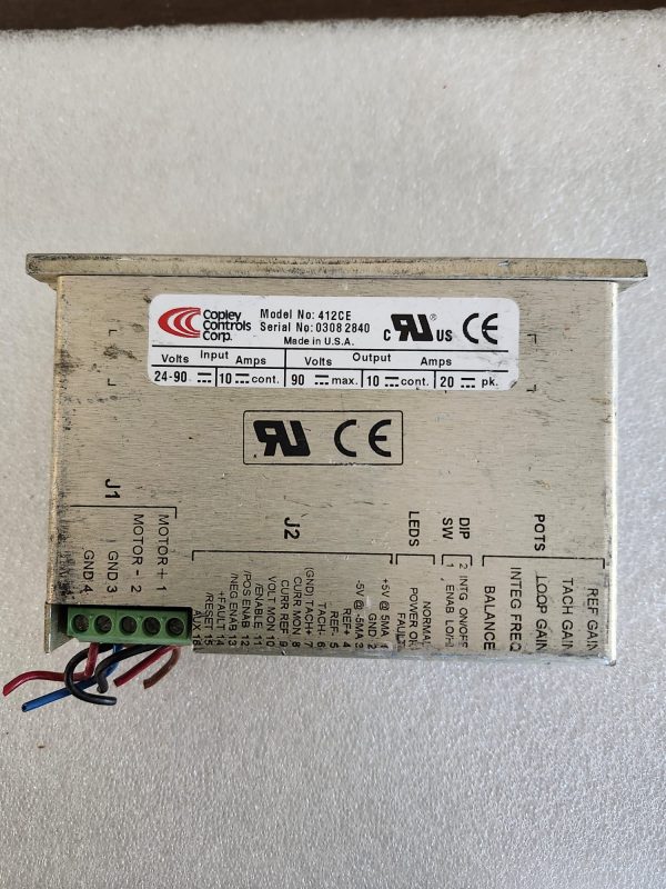 Copley Controls 412CE Brush Servo Amplifier Controller 24-90V 10A - Image 2