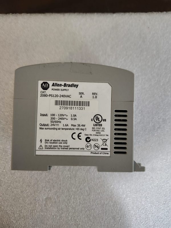 Allen-Bradley 2080-PS120-240VAC Power Supply  2080PS120240VAC - Image 2