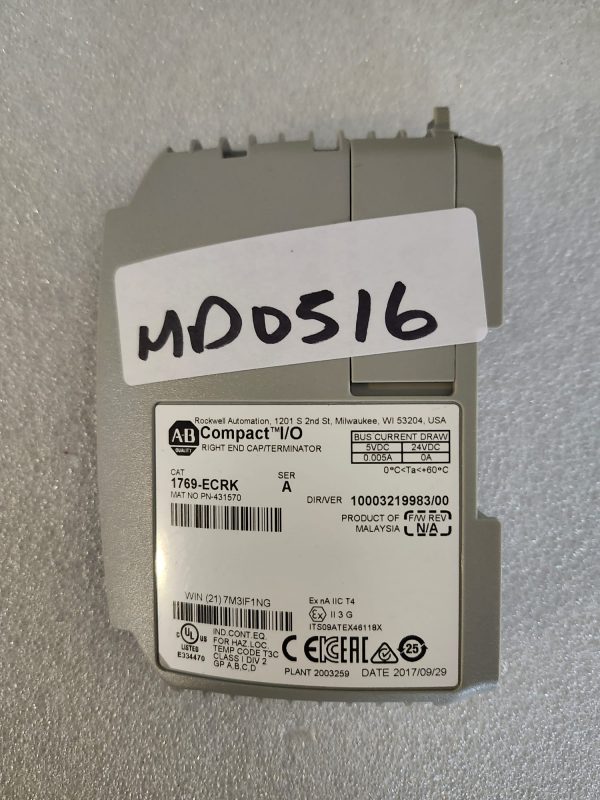 Allen-Bradley 1769-ECRK SER A RIGHT END CAP/TERMINATOR - Image 2