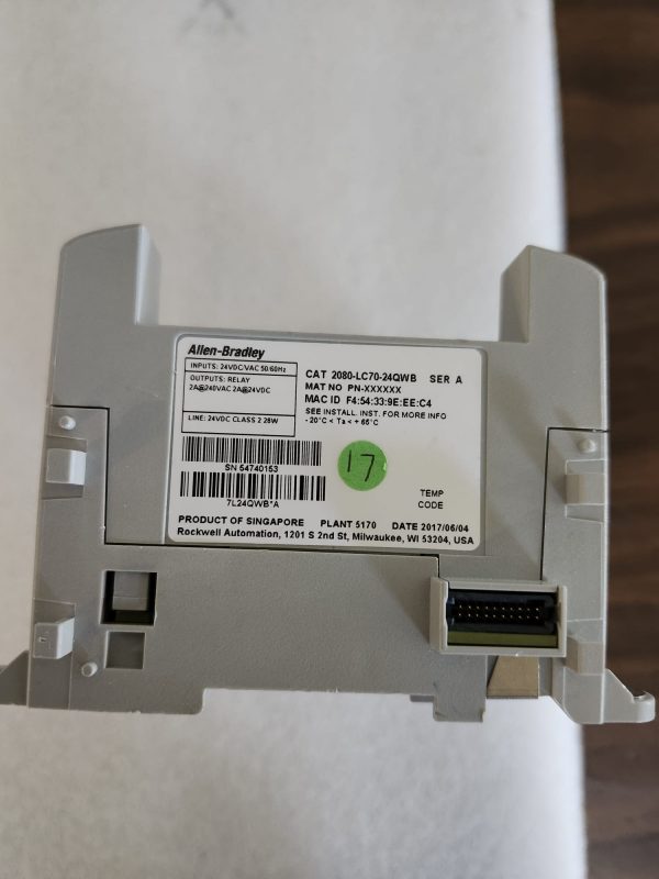Allen Bradley 2080-LC70-24QWB Micro870 24 I/O ENet/IP Controller - Image 3