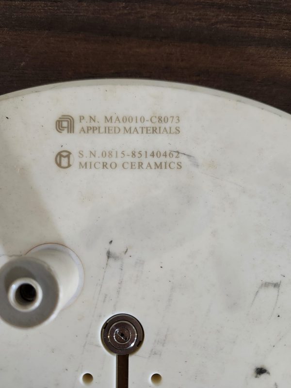 APPLIED MATERIALS 0010-C8073 ELECTROSTATIC CHUCK ESC AMAT MICRO CERAMICS MA0010 - Image 3
