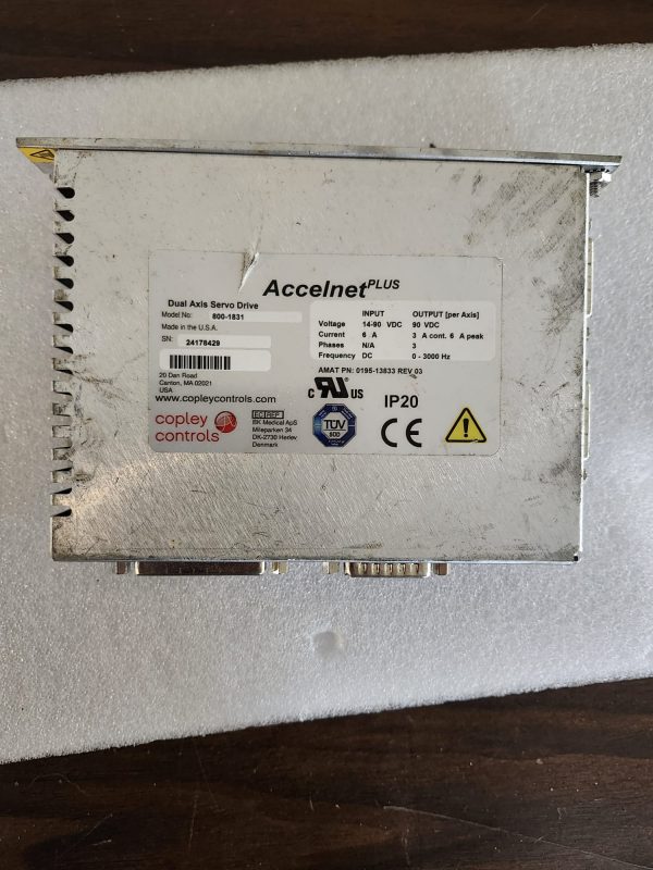 Copley Controls 800-1831 Servo Drive AMAT 0195-13833 - Image 3