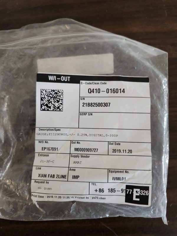 Brooks Instrument GFD30G5PSF, E11290800 Solid Sense II Series - Image 3