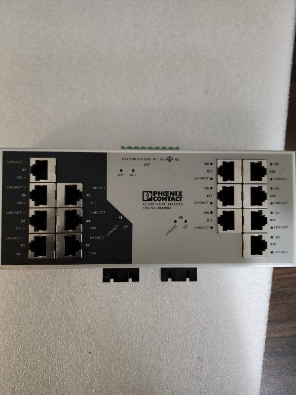 Phoenix Contact 205 mm Ethernet Switch FL SWITCH SF 14TX/2FX 2832593 - Image 2