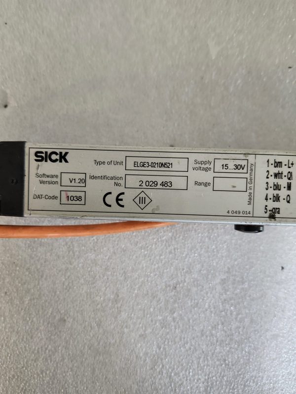 Sick ELGE3-0210N521 V1.20 15 - 30V Light Grid - Image 3