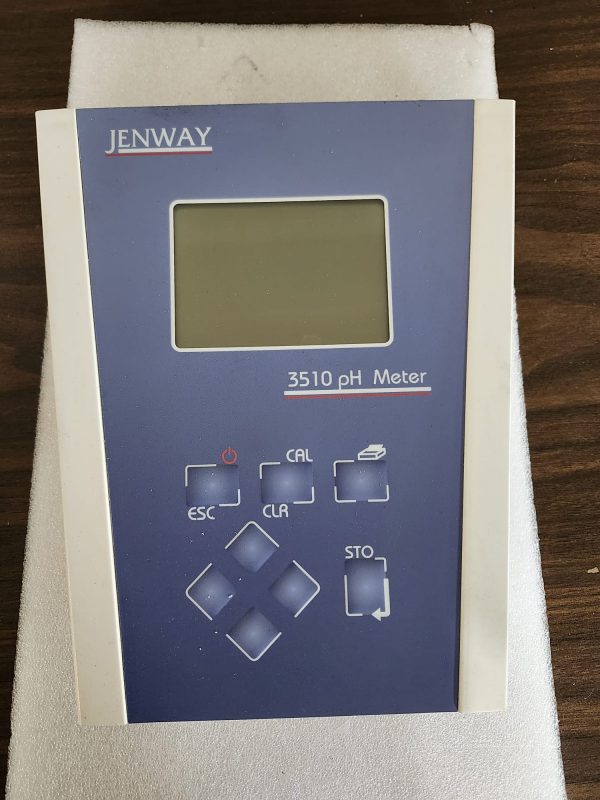 Jenway 3510 pH/temp/mV meter with probes and power adaptor
