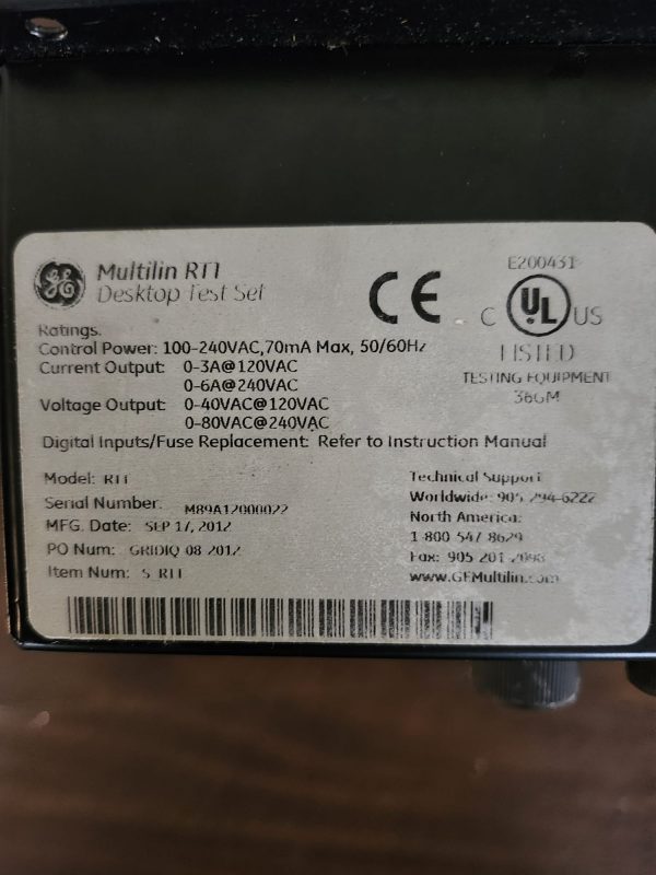 GE Multilin RTT Desktop Test Set - Image 4