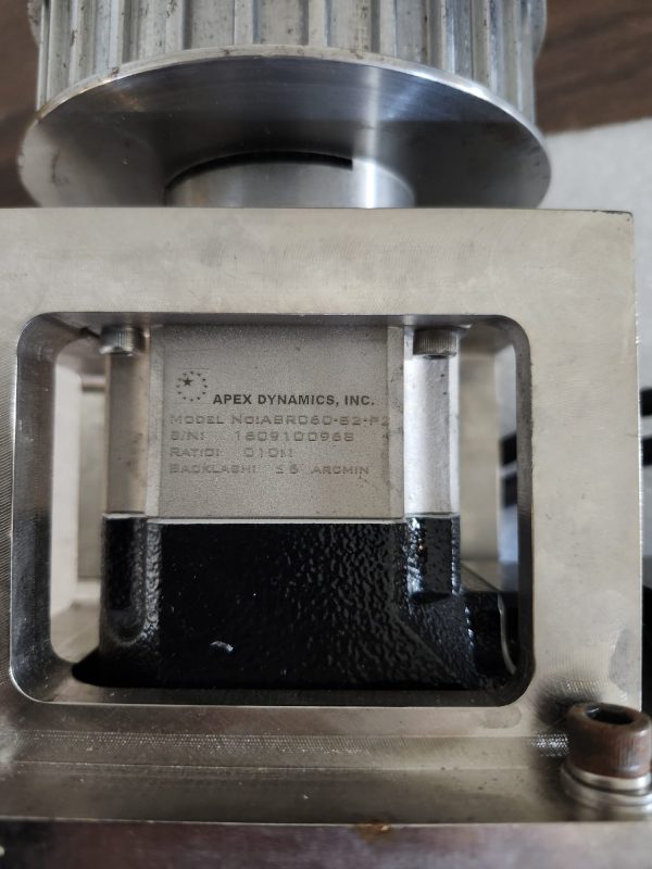 APEX DYNAMICS Right Angle Gearbox N01ABR060-82-P2/Panasonic AC Servo Motor MUMS042A1E0S - Image 4