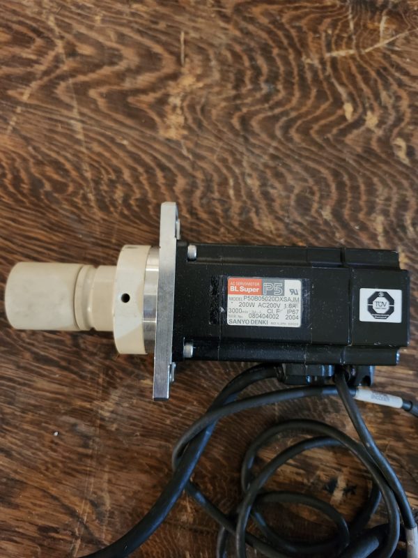 SANYO DENKI P50B05020DXSAJM 200W BL SUPER P5 AC SERVO MOTOR - Image 3