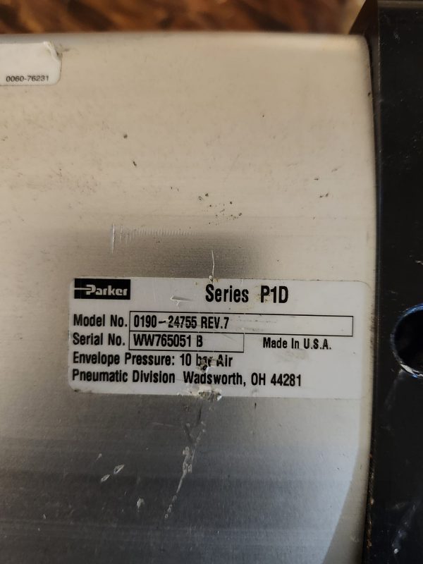 Applied Materials 0041-01106 REV 04 SLIT Valve w/Parker 0190-24755 REV.7 - Image 5