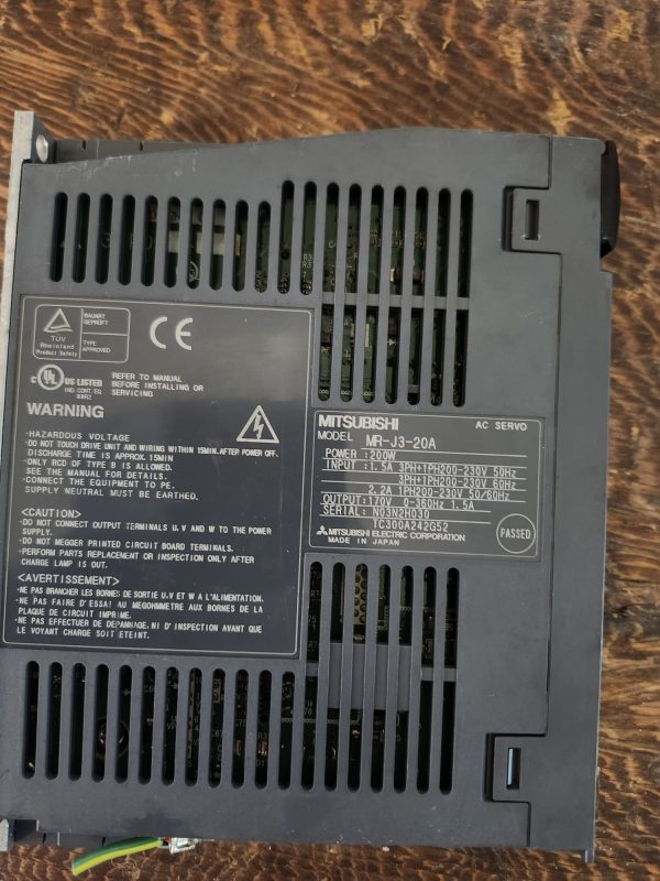 Mitsubishi MR-J3-20A AC Servo Drive - Image 3