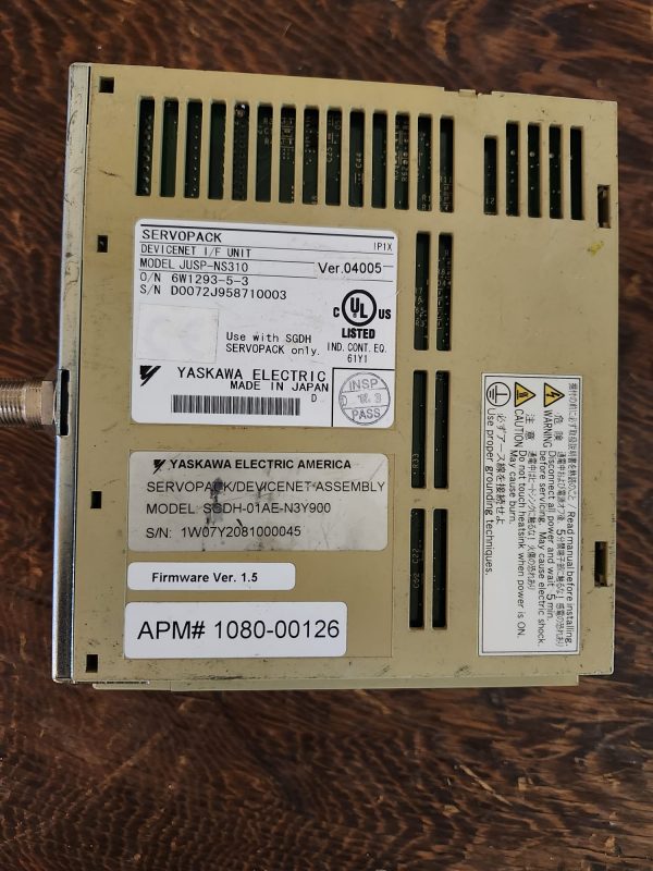 Yaskawa SGDH-01AE Servopack Servo Drive W/JUSP-NS310 Module - Image 3