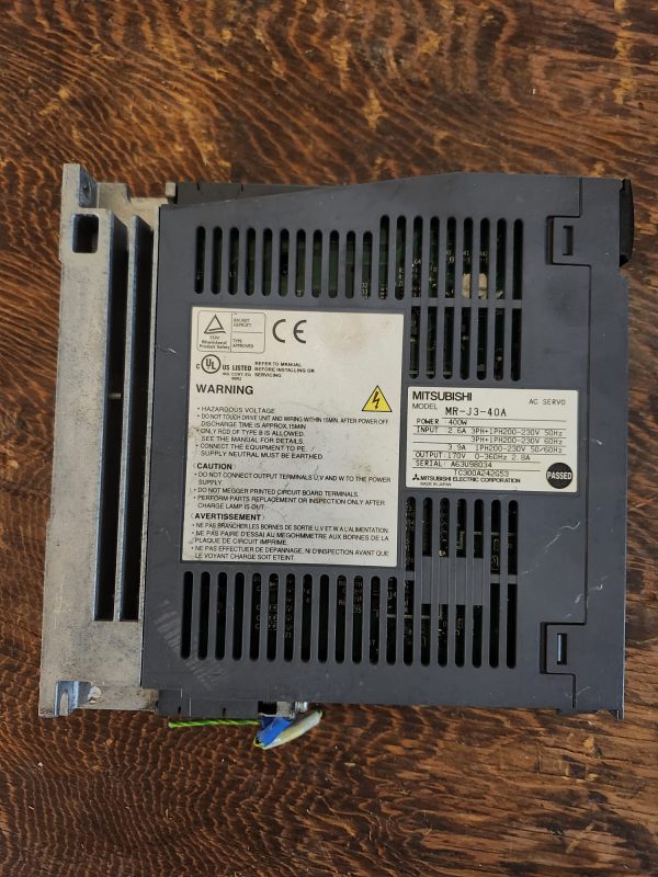 Mitsubishi MR-J3-40A AC Servo Drive - Image 3