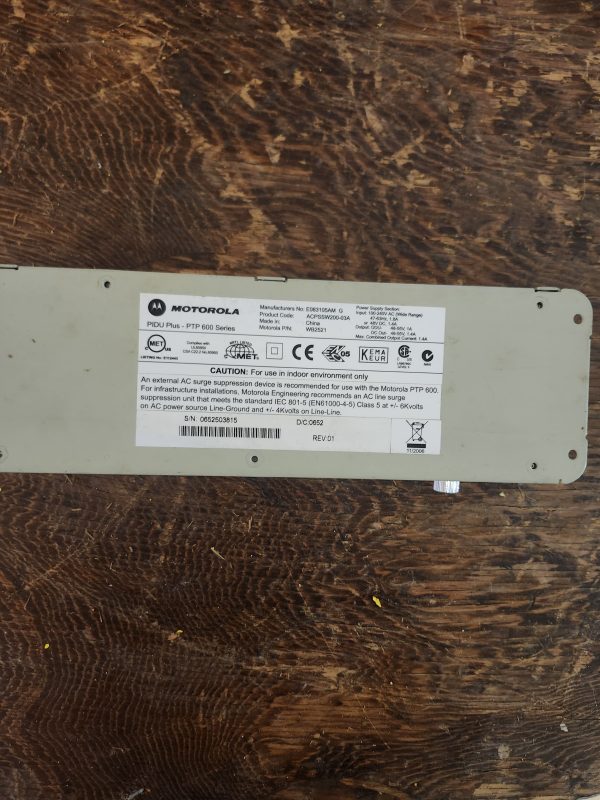 Motorola PIDU Plus PTP 600 series WB2521 E083105AM G ACPSSW200 - Image 3