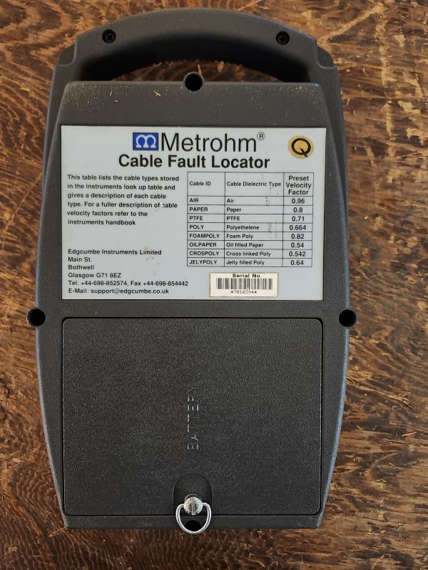 METROHM E2770 HANDHELD TDR / CABLE FAULT LOCATOR 7010394 - Image 3