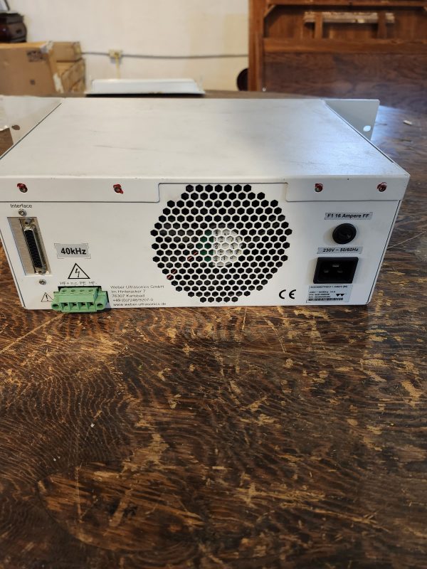 Weber Ultrasonics SONOPOWER DIGITAL 3S ULTRASONIC GENERATOR SOD3000TP40-P - Image 3