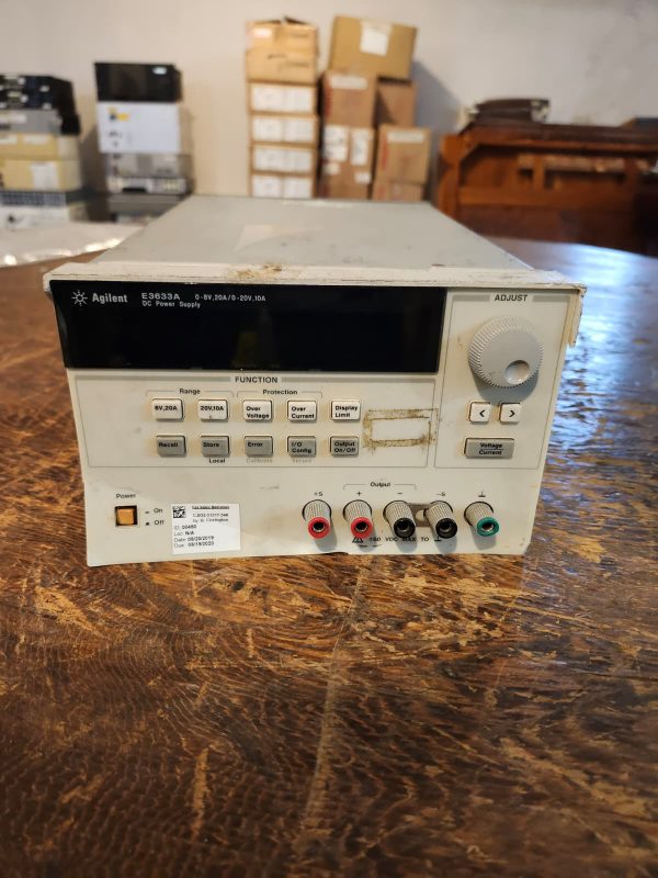 Agilent E3633A 0-8V,20A/0-20V,10A 115V DC Power Supply