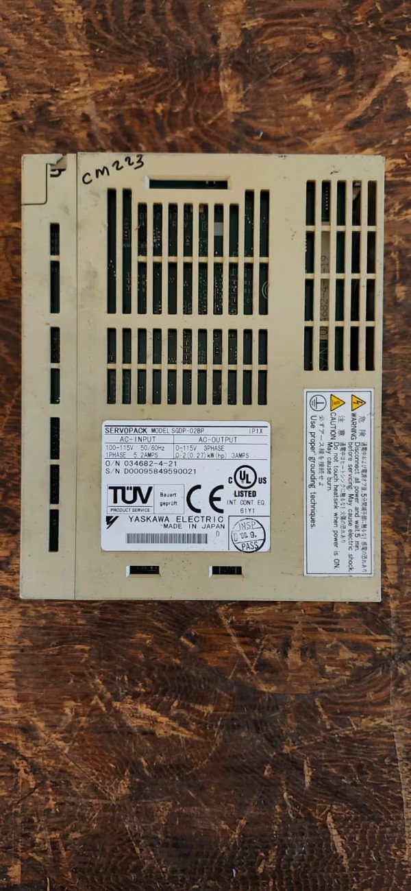 Yaskawa ServoPack SGDP-02BP AC Servo Drive - Image 3