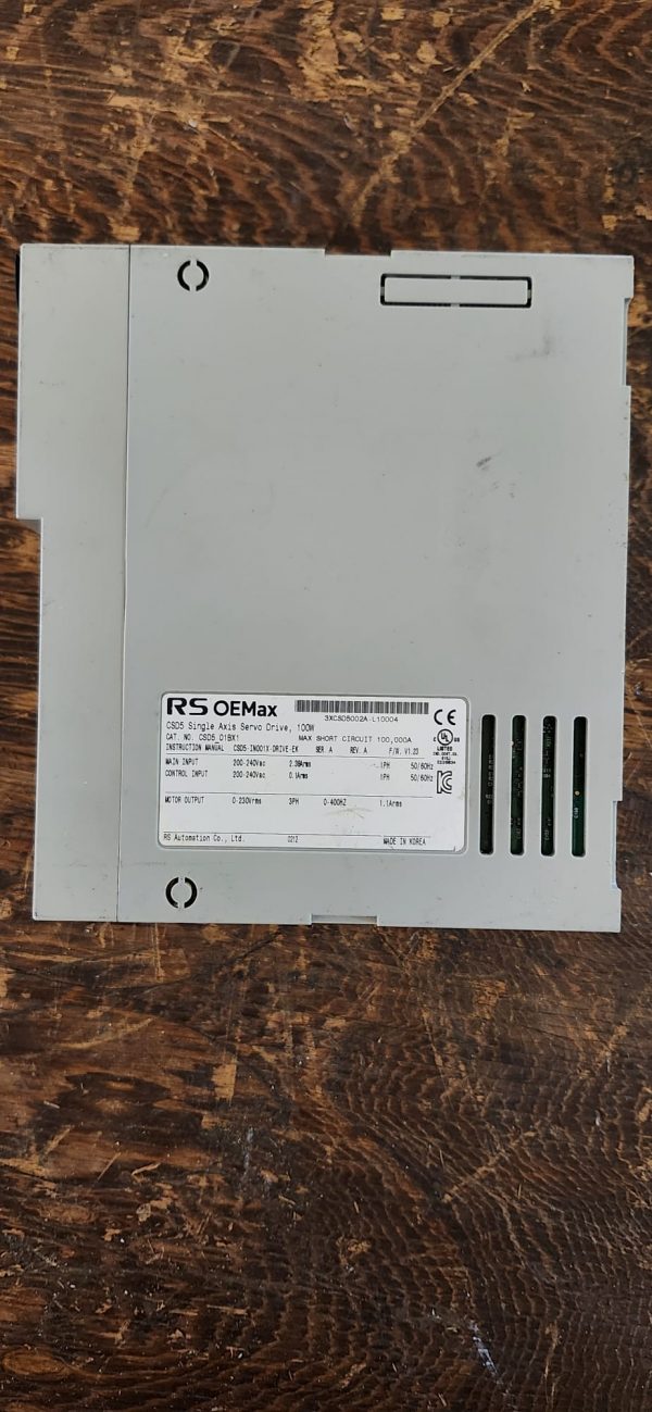 RS OEMax CSD5-01BX1 Servo Driver 100W - Image 3
