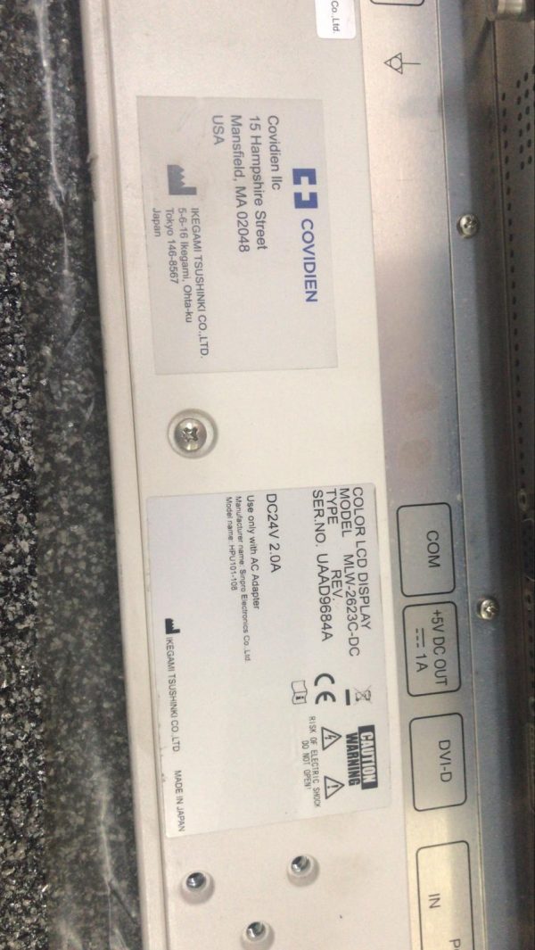 Covidien MLW-2623C-DC Color LCD Display - Image 3