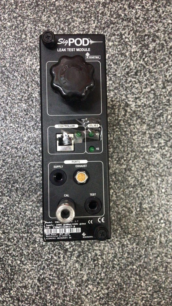 SCIEMETRIC MODEL 3501-AB00 SIGPOD LEAK TEST MODULE
