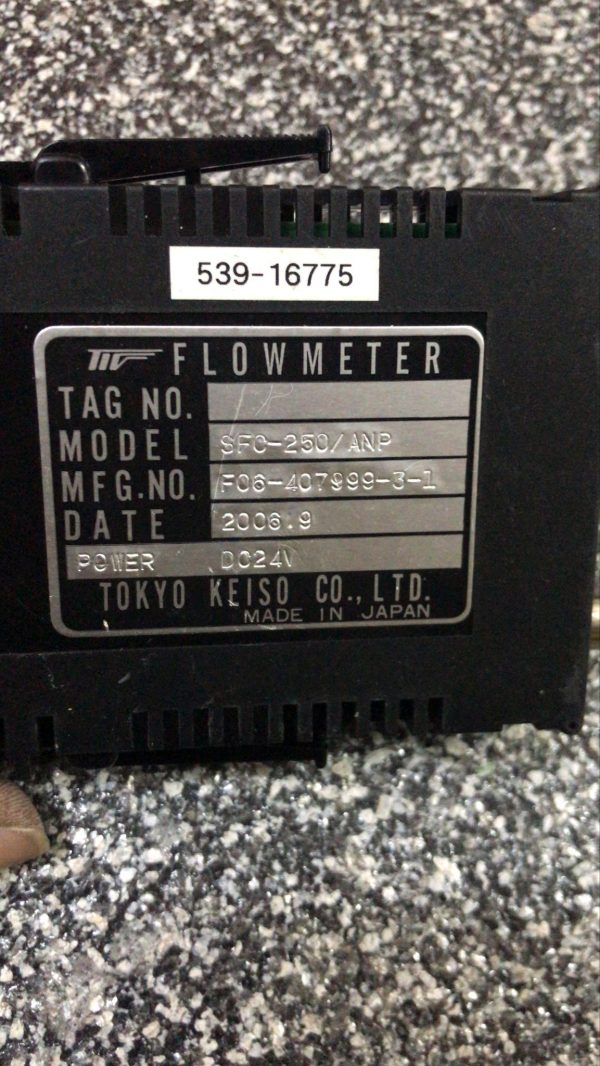 TOKYO KEISO ULTRASONIC FLOWMETER, F06-407999-3-1 SFC-250/ANP - Image 2