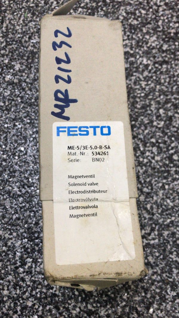 Festo ME-5/3E-5.0-B-SA Solenoid Valve 534261 - Image 2