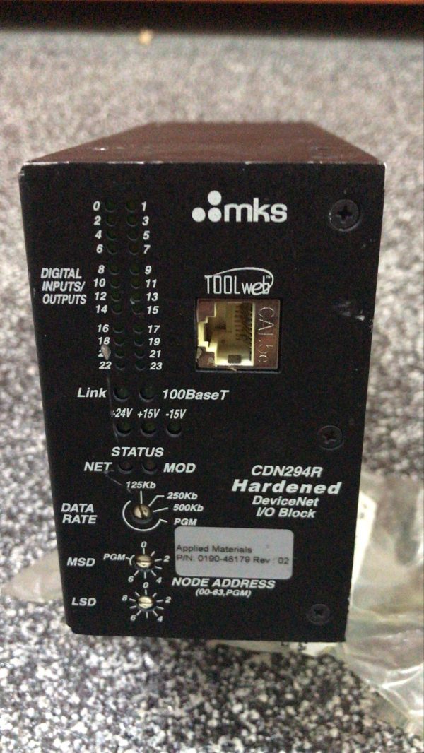 MKS CDN294R AMAT 0190-48179 Hardened DeviceNet I/O Block