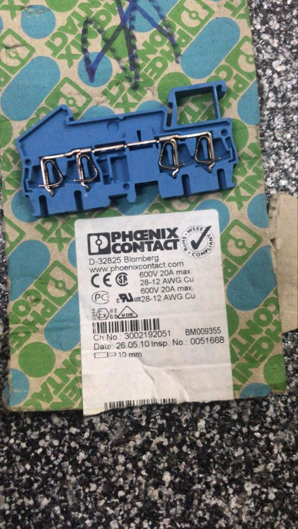 Phoenix Contact 830130357 Term Block Spring ST 2.5-Q-B