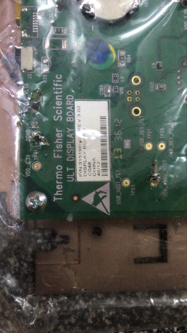 THERMO FISHER SCIENTIFIC ULT Display Board 315198H01 with Touch Screen - Image 4