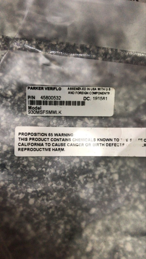 Parker Veriflo 930MSFSMMLK Division Valve 45800532 - Image 2